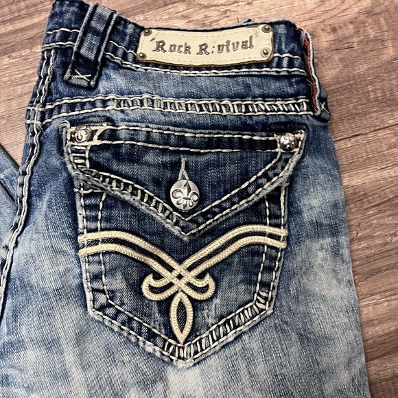 ROCK REVIVAL Women’s Elaina Easy Boot Denim Jeans Size 28X26.5 - Picture 8 of 9